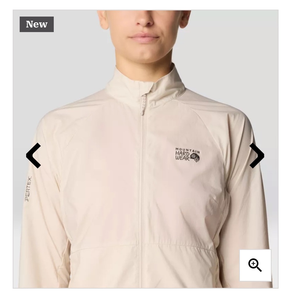 Mountain Hardwear Cream Utility Jacket Versatile Design